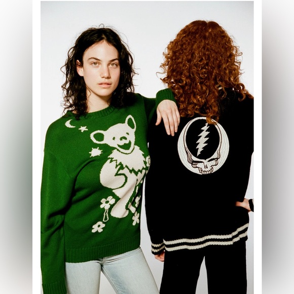 NEW!! GRATEFUL DEAD 💀 STONED IMMACULATE SWEATER dancing bear UNISEX - Picture 3 of 6